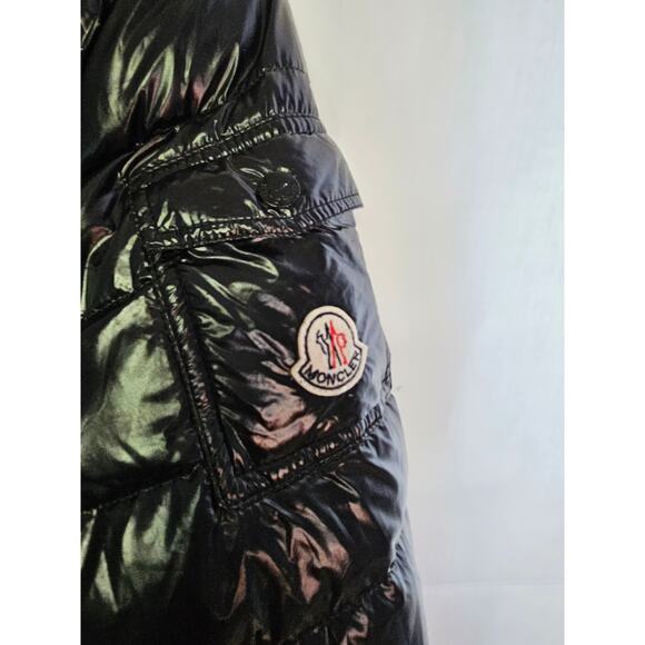 Moncler Bady down   Black Shiny Jacket  Size 4/Midium - Picture 7 of 15